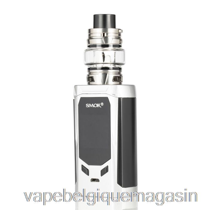 Vape Belgique Smok R-kiss 200w & Tfv8 Baby V2 Starter Kit Argent